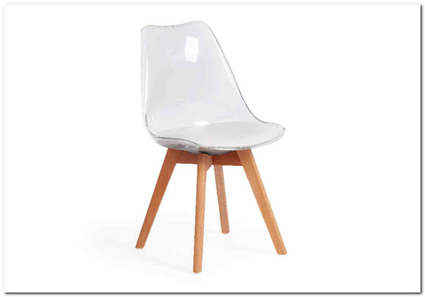 Стул Secret De Maison TULIP  (mod. 73) прозрачный/Transparent, подушка белая/Cushion whit заказать по цене 5 890 руб. в Нижнем Новгороде