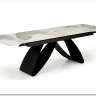 Стол обеденный Halmar HILARIO 180 раскладной (белый мрамор/черный) заказать по цене 122 998 руб. в Нижнем Новгороде