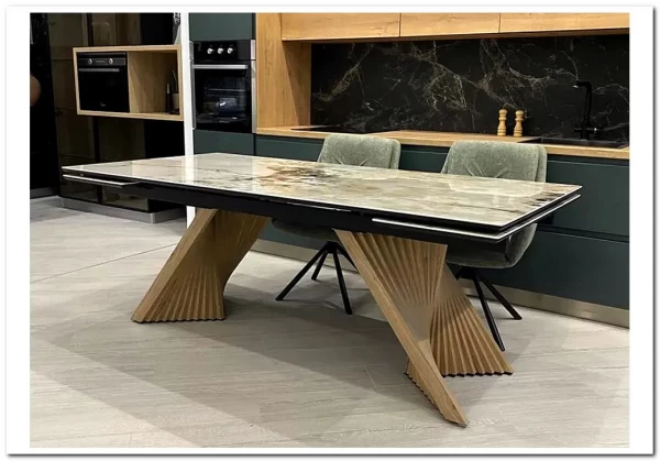 Стол МАНХЭТТЕН 200 PANDORA, керамика / Дуб Галифакс заказать по цене 101 100 руб. в Нижнем Новгороде