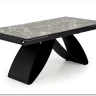 Стол обеденный Halmar HILARIO 180 раскладной (черный мрамор/черный) заказать по цене 122 998 руб. в Нижнем Новгороде