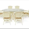 Комплект обеденный "ANDREA GRAND" (стол+6 кресел) TCH White (белый) заказать по цене 216 000 руб. в Нижнем Новгороде