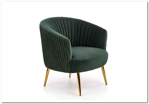 Кресло CROWN  Halmar (темно-зеленый/золотой) заказать по цене 30 381 руб. в Нижнем Новгороде