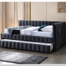 Кровать SIGNAL ALFIE Velvet Bluvel 14 темно-серый, 120/200 заказать по цене 77 985 руб. в Нижнем Новгороде