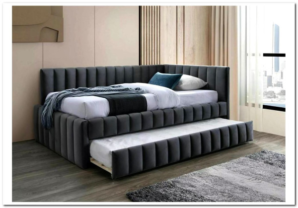 Кровать SIGNAL ALFIE Velvet Bluvel 14 темно-серый, 120/200 заказать по цене 77 985 руб. в Нижнем Новгороде