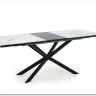 Стол обеденный Halmar DIESEL раскладной (белый мрамор/темно-серый/черный) заказать по цене 73 944 руб. в Нижнем Новгороде