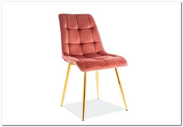 Стул кухонный Signal CHIC Velvet Bluvel 52 (античный розовый/золотой) заказать по цене 10 726 руб. в Нижнем Новгороде