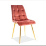 Стул кухонный Signal CHIC Velvet Bluvel 52 (античный розовый/золотой) заказать по цене 10 726 руб. в Нижнем Новгороде