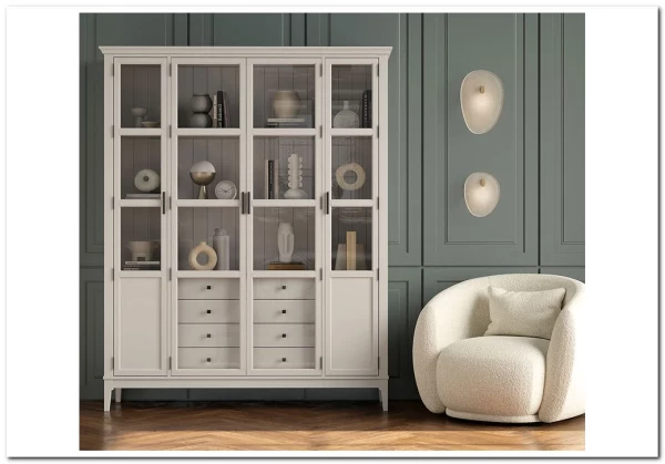 Шкаф для книг Квадро-С 422С/04 из массива сосны заказать по цене 93 269 руб. в Нижнем Новгороде