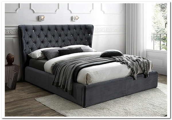 Кровать Signal CARVEN VELVET BLUVEL 14 (серый) 160/200 заказать по цене 87 225 руб. в Нижнем Новгороде Кровать Signal CARVEN VELVET BLUVEL 14 (серый) 160/200 заказать по цене 87 225 руб. в Нижнем Новгороде