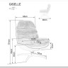 Кресло SIGNAL GISELLE (бежевый/бежевый/черный мат) заказать по цене 42 142 руб. в Нижнем Новгороде
