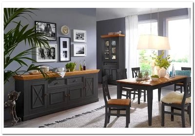 Комод Форест 3 двери 1 ящик Графит