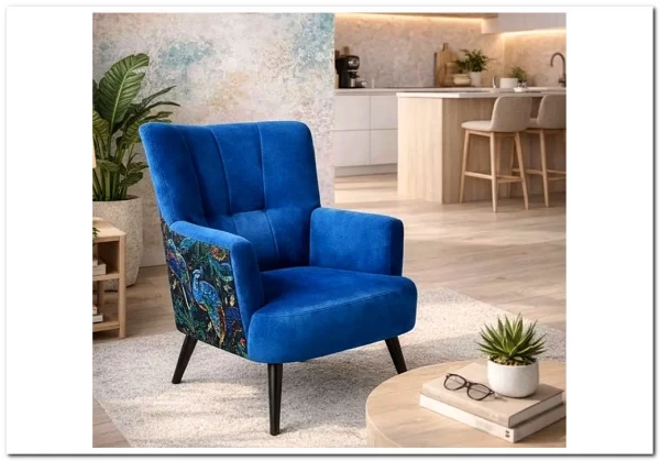 Кресло Halmar PAGONI (темно-синий/черный) заказать по цене 43 019 руб. в Нижнем Новгороде