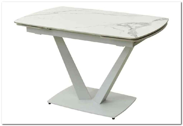 Стол ALATRI 120 GLOSS STATUARIO WHITE SINTERED STONE / WHITE заказать по цене 71 640 руб. в Нижнем Новгороде