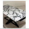 Стол VICENZA 180 раскладной GLOSS BULGARI WHITE, керамика / Черный, DISAUR заказать по цене 69 930 руб. в Нижнем Новгороде