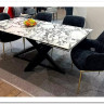 Стол VICENZA 180 раскладной GLOSS BULGARI WHITE, керамика / Черный, DISAUR заказать по цене 69 930 руб. в Нижнем Новгороде