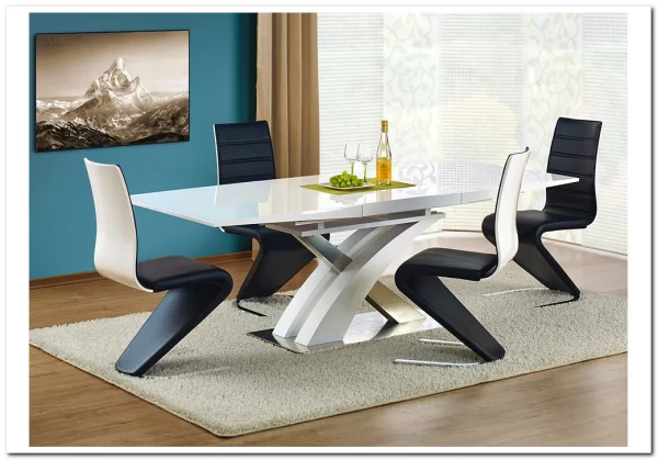 Стол обеденный Halmar SANDOR, раскладной (белый) заказать по цене 85 179 руб. в Нижнем Новгороде Стол обеденный Halmar SANDOR, раскладной (белый) заказать по цене 85 179 руб. в Нижнем Новгороде