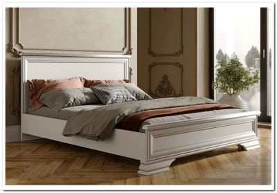 Кровать Кентаки LOZ/160x200 белый BRW 