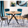 Стул кухонный Signal LOTUS VELVET (черный/черный) заказать по цене 12 364 руб. в Нижнем Новгороде