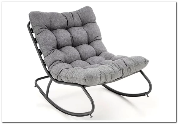 Кресло-качалка Halmar GATTO (серый) заказать по цене 23 729 руб. в Нижнем Новгороде Кресло-качалка Halmar GATTO (серый) заказать по цене 23 729 руб. в Нижнем Новгороде