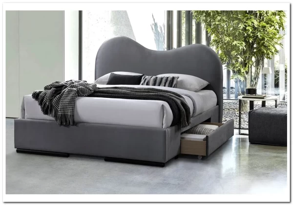 Кровать Halmar AMBER (серый) 160/200 заказать по цене 68 988 руб. в Нижнем Новгороде