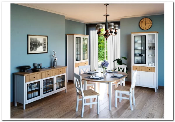 Мебель для гостиной из сосны Сканди белый воск заказать по цене 123 112 руб. в Нижнем Новгороде