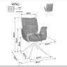 Стул кухонный Signal WING Brego 31 (светло-бежевый/черный) заказать по цене 23 334 руб. в Нижнем Новгороде