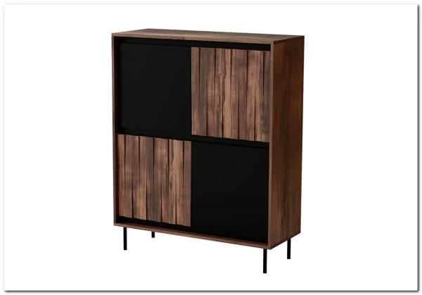 Комод Halmar SWING KM-2 (орех/черный) заказать по цене 41 751 руб. в Нижнем Новгороде