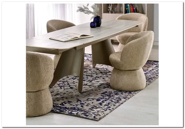 Стол обеденный Halmar SALIX 180 (травертин/кашемир) заказать по цене 118 227 руб. в Нижнем Новгороде Стол обеденный Halmar SALIX 180 (травертин/кашемир) заказать по цене 118 227 руб. в Нижнем Новгороде