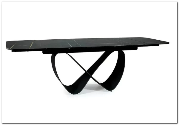 Стол обеденный Signal INFINITY Ceramic 160 раскладной (черный Azario black/черный мат) заказать по цене 209 327 руб. в Нижнем Новгороде