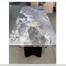 Стол АДАЖИО 240 (320) см MINERAL STONE NATURAL, керамика / Черный каркас заказать по цене 123 150 руб. в Нижнем Новгороде