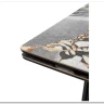 Стол АДАЖИО 240 (320) см MINERAL STONE NATURAL, керамика / Черный каркас заказать по цене 123 150 руб. в Нижнем Новгороде