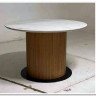 Стол MESA D120 цвет БЕЛЫЙ МРАМОР M326 / Каркас OAK, DISAUR заказать по цене 54 640 руб. в Нижнем Новгороде