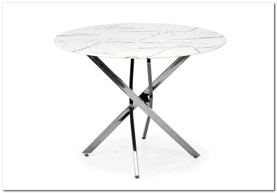 Стол обеденный Halmar RAYMOND 3 100 (белый/серебряный)