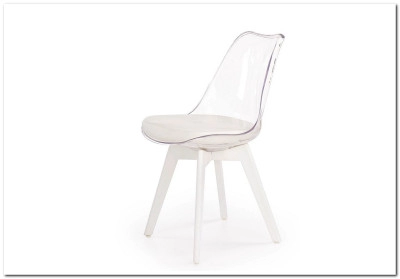 Стул кухонный Halmar K245 (бесцветный/белый)