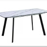 Стол обеденный Signal BARI 120 раскладной (белый мрамор/черный мат) заказать по цене 33 902 руб. в Нижнем Новгороде